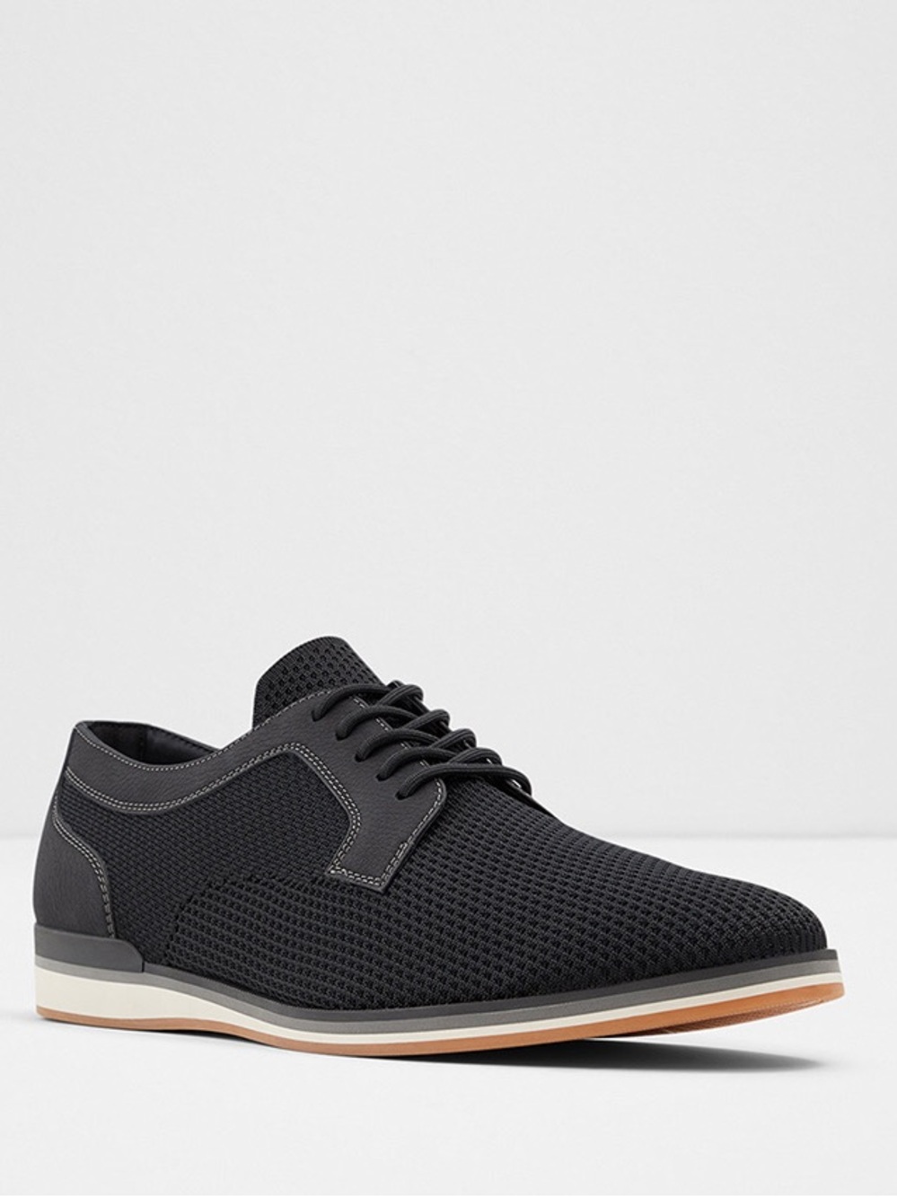 Men's Aldo Black Mesh Lace-Up Oxford Shoes